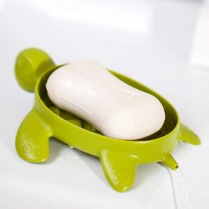 Turtle Soap Dish Set Fun and Functional Bathroom Storage Non Slip Soap Holder promax.pk