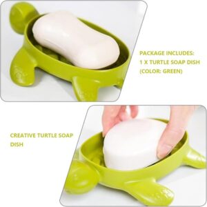 Turtle Soap Dish Set Fun and Functional Bathroom Storage Non Slip Soap Holder promax.pk