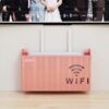 Wall Mounted Wireless WiFi Router Shelf Router Storage Container promax.pk