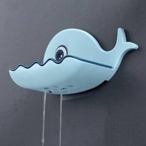 Whale Shape Wall Mounted Soap Tray Whale Sponge Holder promax.pk