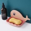 Whale Shape Wall Mounted Soap Tray Whale Sponge Holder promax.pk