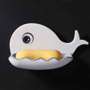 Whale Shape Wall Mounted Soap Tray Whale Sponge Holder promax.pk