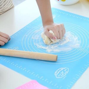 Non Slip Silicone Pastry Mat with Measurements Reusable BPA Free Baking Mat 50x40 CM promax.pk