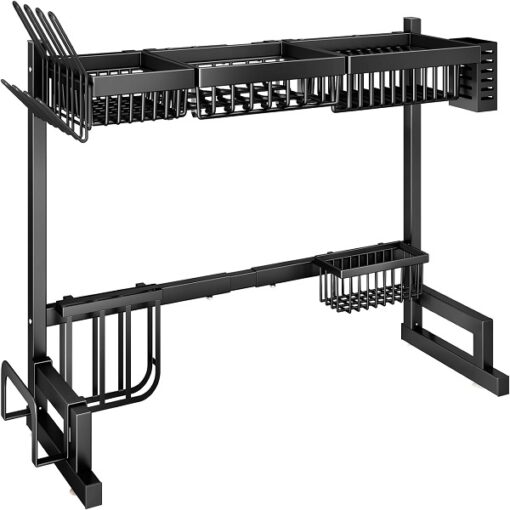 Over The Sink Dish Drying Rack Adjustable 85cm promax.pk