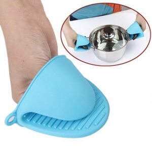 Pair Silicone Pot Holder Heat Resistant Oven Mitts Glove Cooking Pinch Grips Glove promax.pk