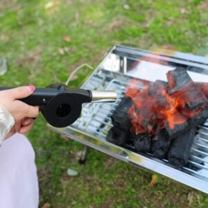 Portable Hand Powered BBQ Fan Air Blower Fast Fire Starter for Outdoor Picnic Camping promax.pk