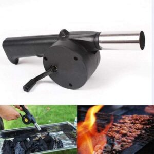 Portable Hand Powered BBQ Fan Air Blower Fast Fire Starter for Outdoor Picnic Camping promax.pk