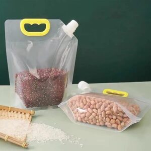 2pcs Reusable Grain Moisture Proof Sealed Bag Grain Storage Tank Grain Rice Stand Up Pouch promax.pk