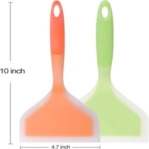 Silicone Spatula Non-Stick Shovel Wide Turner Pizza Cake Steak Beef Meat Egg Scraper promax.pk