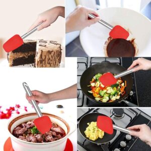 Silicone Spatula for Kitchen Non Stick BPA Free Resistant with Stainless Steel Handle promax.pk