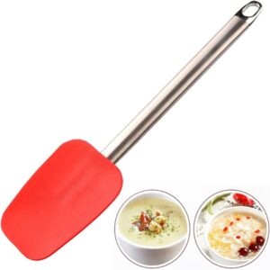 Silicone Spatula for Kitchen Non Stick BPA Free Resistant with Stainless Steel Handle promax.pk