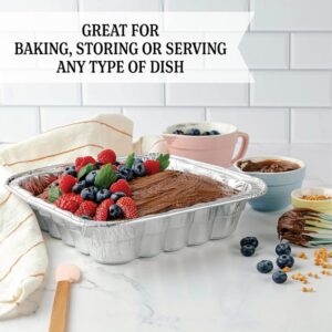 Square Aluminum Tin Foil Baking Pans Bakeware Cookware Perfect for Baking Pack of 10 promax.pk