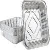 Square Aluminum Tin Foil Baking Pans Bakeware Cookware Perfect for Baking Pack of 10 promax.pk