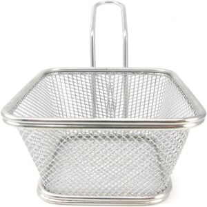 Stainless Steel Mini Square Fry Basket French Fries Holder promax.pk