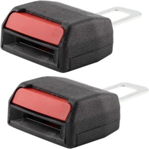 1 pair Car Belt Lock, Universal Car belt Buckle Extension Extender Clip Alarm Stopper Promax.pk