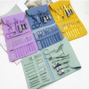 16 pcs Scissors Nail Clippers Set Dead Skin Pliers Pedicure Nail Groove PROMAX.PK