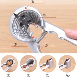 2-in-1 Metal Nutcracker Sheller Kitchen Tool for Walnuts, Almonds, Hazelnuts promax.pk