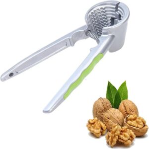 2-in-1 Metal Nutcracker Sheller Kitchen Tool for Walnuts, Almonds, Hazelnuts promax.pk