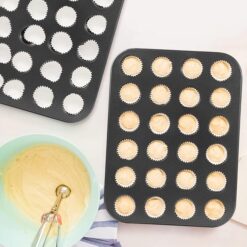 24 holes Mini Muffin Cupcakes Mould Baking Bakeware Tray Pan promax.pk