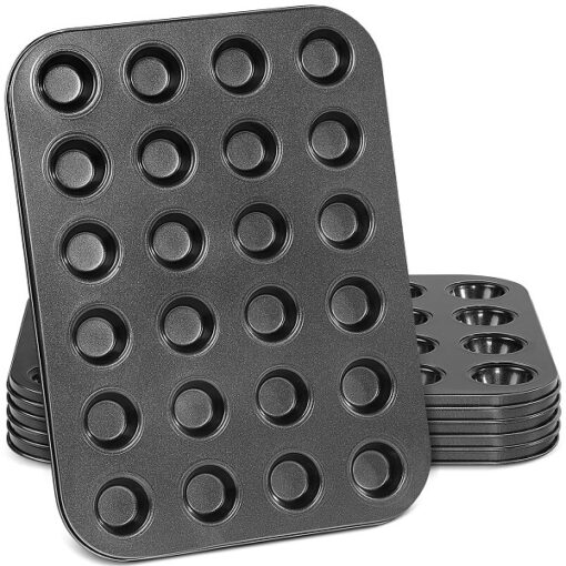 24 holes Mini Muffin Cupcakes Mould Baking Bakeware Tray Pan promax.pk