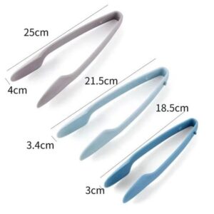 3pcs Set Kitchen Tongs, Cooking Tongs, Soft Touch Plastic Salad Bowl Tongs promax.pk