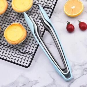 3pcs Set Kitchen Tongs, Cooking Tongs, Soft Touch Plastic Salad Bowl Tongs promax.pk