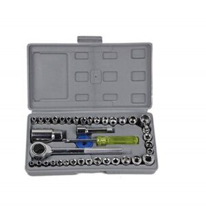 40pcs Combination Socket Wrench Set Repairing Tool Promax.pk