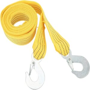 4m 3T Car Towing Rope Strap with Hooks, Heavy Duty Tow Strap Car Towing Rope Promax.pk