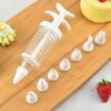 8pcs Plastic Cream Baking Piping Nozzle Dispenser Icing Pastry Tips Tube Decoration Tool promax.pk