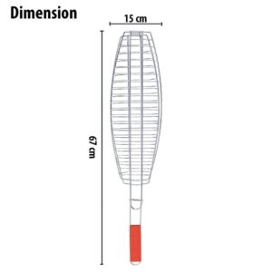 BBQ Barbeque Fish Grill Net Basket promax.pk