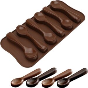 Chocolate Mold 6 Cavity Scoop Shaped Creative Jelly Mold Non Stick Candy Mold Silicone Mold promax.pk