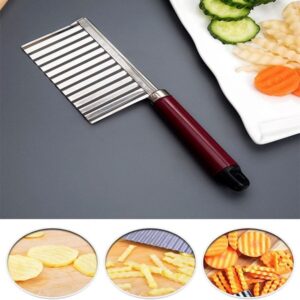 Crinkle Cutter Knife Stainless Steel Cutting Wave Slicer promax.pk