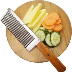 Crinkle Cutters, Crinkle Cutting Tool French Fry Slicer Stainless Steel Wavy Chopper Knife promax.pk