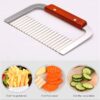 Crinkle Potato Cutter Wavy Chopper Knife Stainless Steel Blade promax.pk