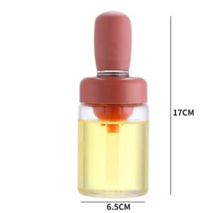 Glass Oil Bottle with Silicone Brush Promax.pk