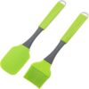 Green Silicone Spatula and Pastry Brush Set Promax.pk