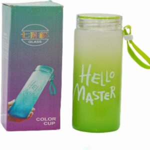 Hello Master Glass Water Bottle 480ml Promax.pk