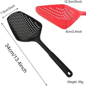 Kitchen Nylon Strainer Scoop Colander, Skimmer Spoon with Long Handle, Drain Shovel Strainers promax.pk