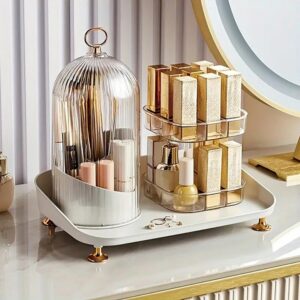 Makeup Organizer for Vanity 360° Rotating Cosmetic & Lipstick Holder promax.pk