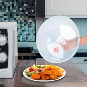 Microwave Splatter Plate Cover Guard Lid with Steam Vent promax.pk