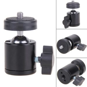 Mini Ball Head of 360 Swivel DSLR Camera Tripod Dsr +14 Screw Mount Stand promax.pk