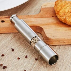 Mini Pepper Grinder Crusher Mill Stainless Steel Hand Thumb Press promax.pk