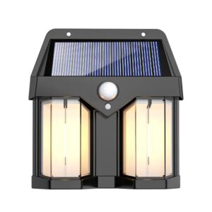 Motion Sensor Solar Powered Wall Light Lamp with 3 Lighting Modes Promax.pk