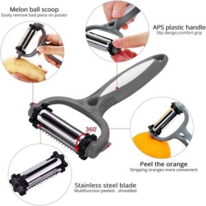 Multifunctional Peelers，Vegetable slicer,360 Degree Rotatable Hanging Peeler promax.pk