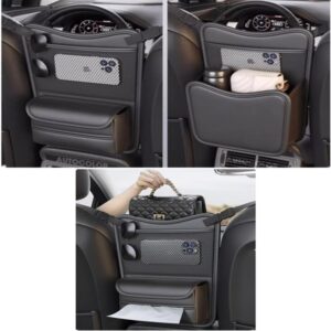 Multifunctional Seat Back Car Tissue Box Leather Car Seat Organizer Bag promax.pk