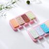 Non-stick Ice Cream Mold with 4 Grids Multi Pattern Pop-sicle Tray Mould promax.pk