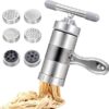 Noodle Maker Manual Press Machine Pasta Spaghetti Fruit Juicer Stainless Steel promax.pk