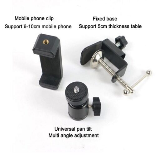Overhead Tripod Articulating Arm Phone Holder mount, Lazy tripod Video Webcam Arm Stand promax.pk