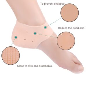 Silicone Gel Heel Pad Socks for Pain Relief anti heel Swelling promax.pk