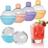 Silicone Ice Sphere Molds Stackable 2.5-Inch Ice Ball Maker promax.pk